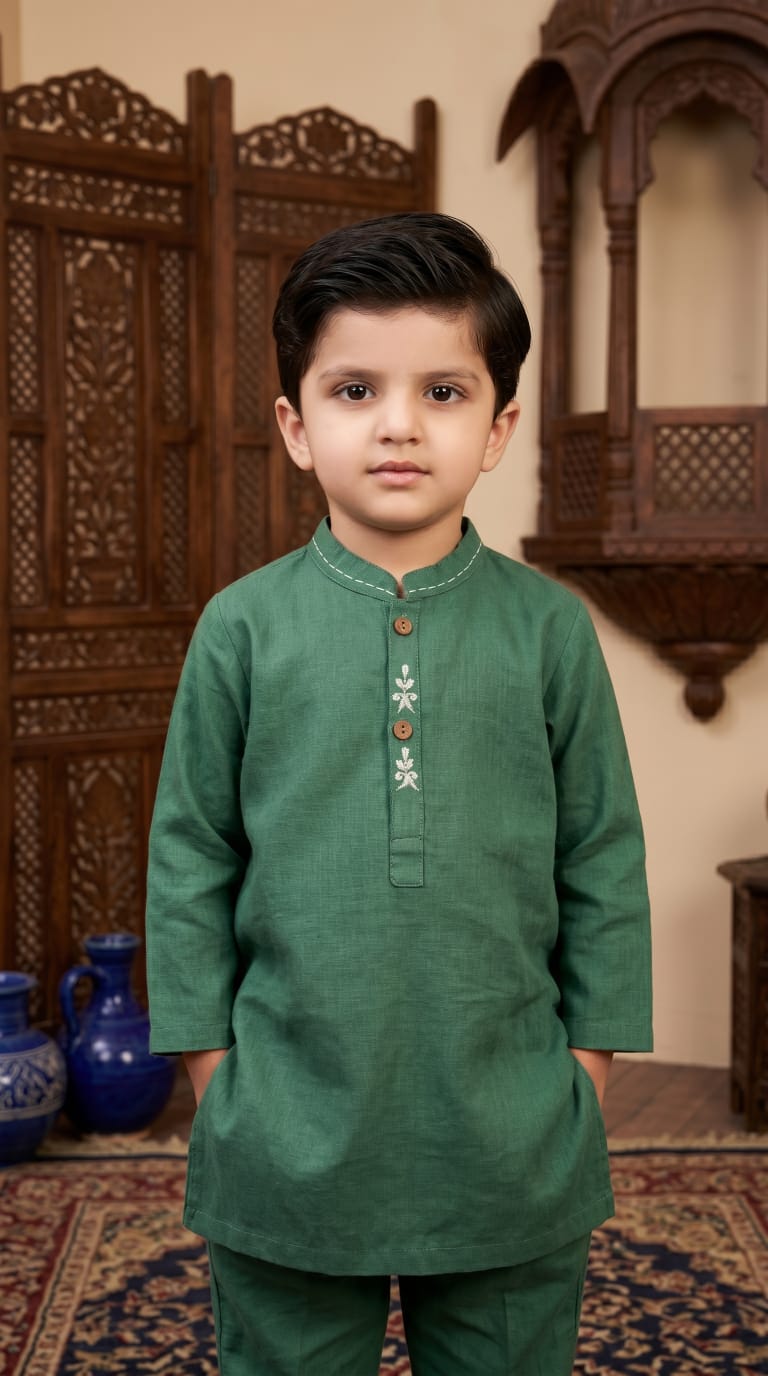 Heritage Cotton Kurta model